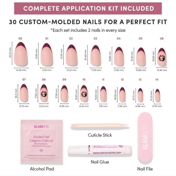 Glamnetic Medium Almond Press-On Nails - Picture 4 of 5